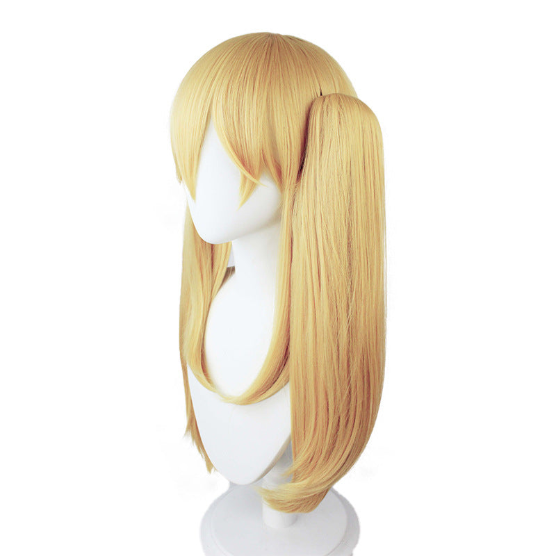 Kakegurui Mary Saotome Cosplay Wigs Blonde Two Ponytails Wigs