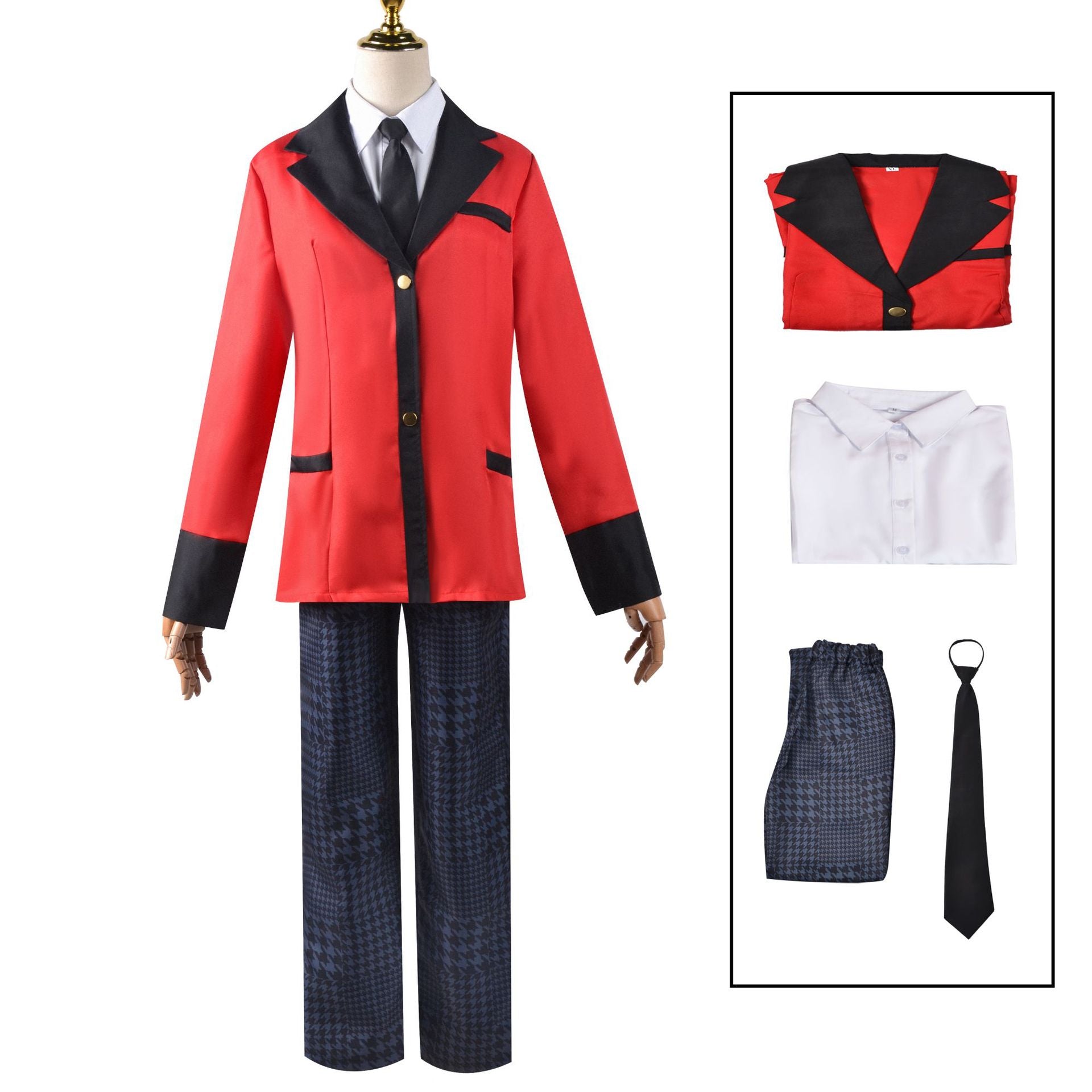 Kakegurui Ryota Suzui Cosplay Uniform Halloween Men Women Costume Outfit