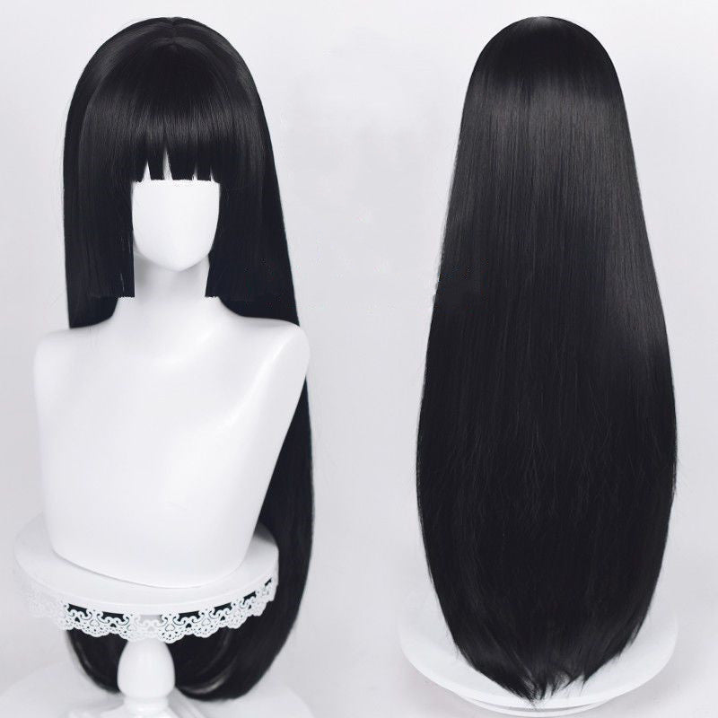 Kakegurui Yumeko Jabami Cosplay Wigs Black Long Wigs