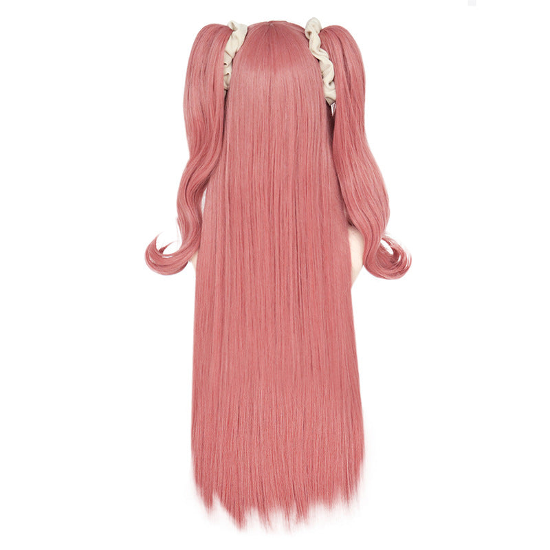 Kakegurui Yumemi Yumemite Cosplay Wigs Pink Long Wigs With Hairdecor