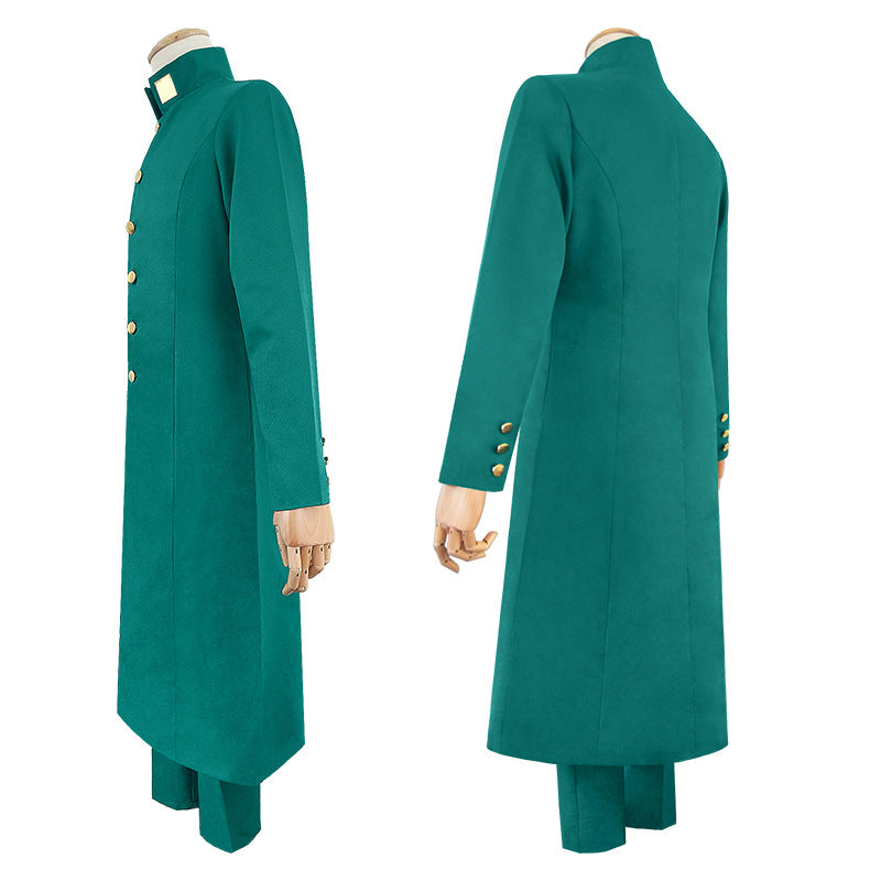 JOJO Noriaki Kakyoin Costume Outfit Green Cosplay Costume