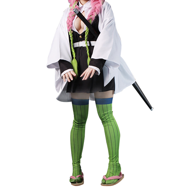 Anime Mitsuri Kanroji Costume Uniform Suit Halloween Carnival Costume Outfit