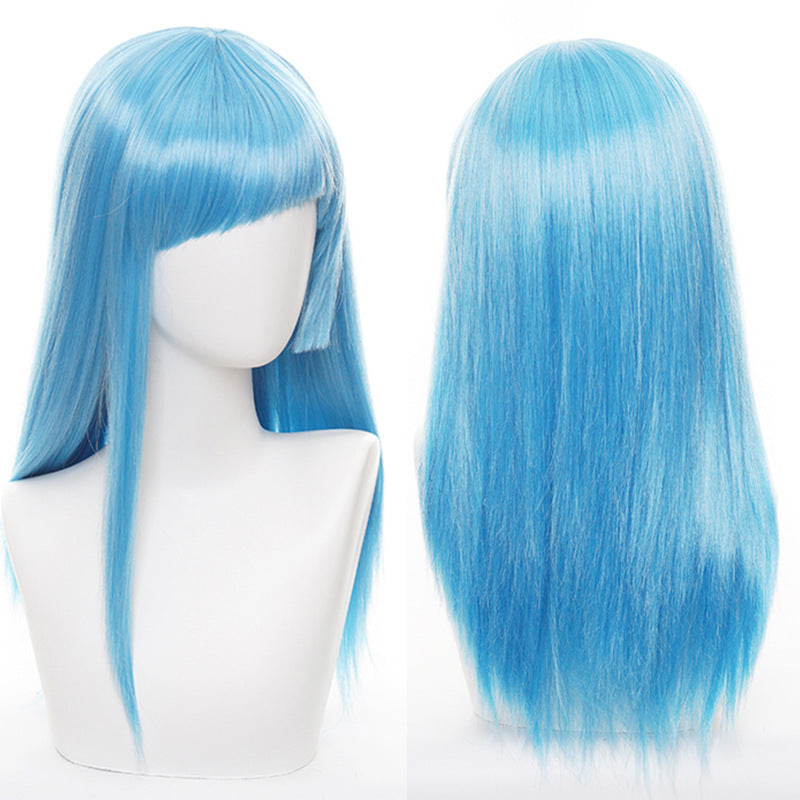 Kasumi Miwa Cosplay Wigs Long Blue Wigs