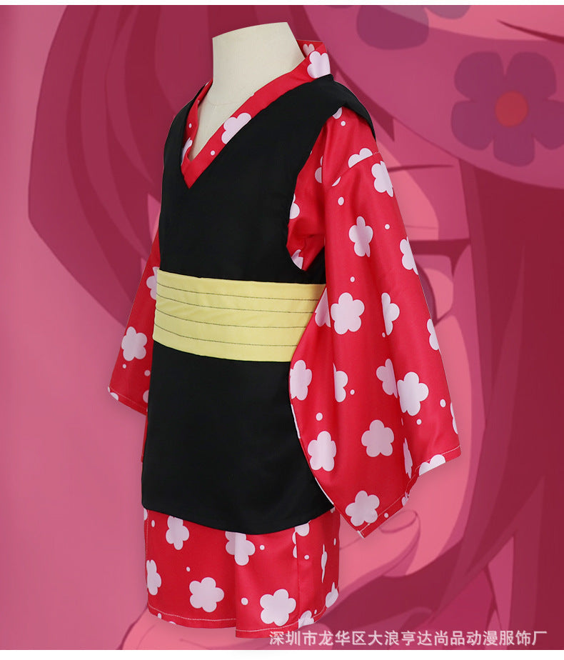 Kids/Adults Anime  Makomo Costume+Wigs+Mask+Shoes+Socks Whole Set Halloween Cosplay Outfit