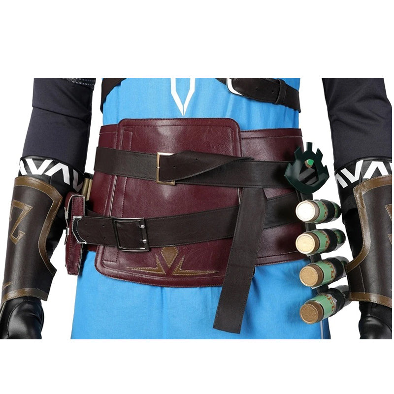 Kids/Adults Link Costume With Wigs Full Set Halloween Carnival Party Costume Outfit
