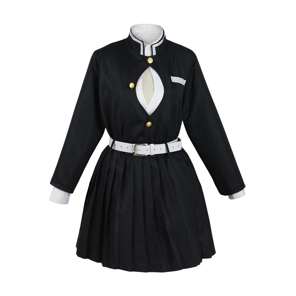 Anime Cosplay Mitsuri Kanroji Kids Version Costume Girls Halloween Cosplay Outfit Set