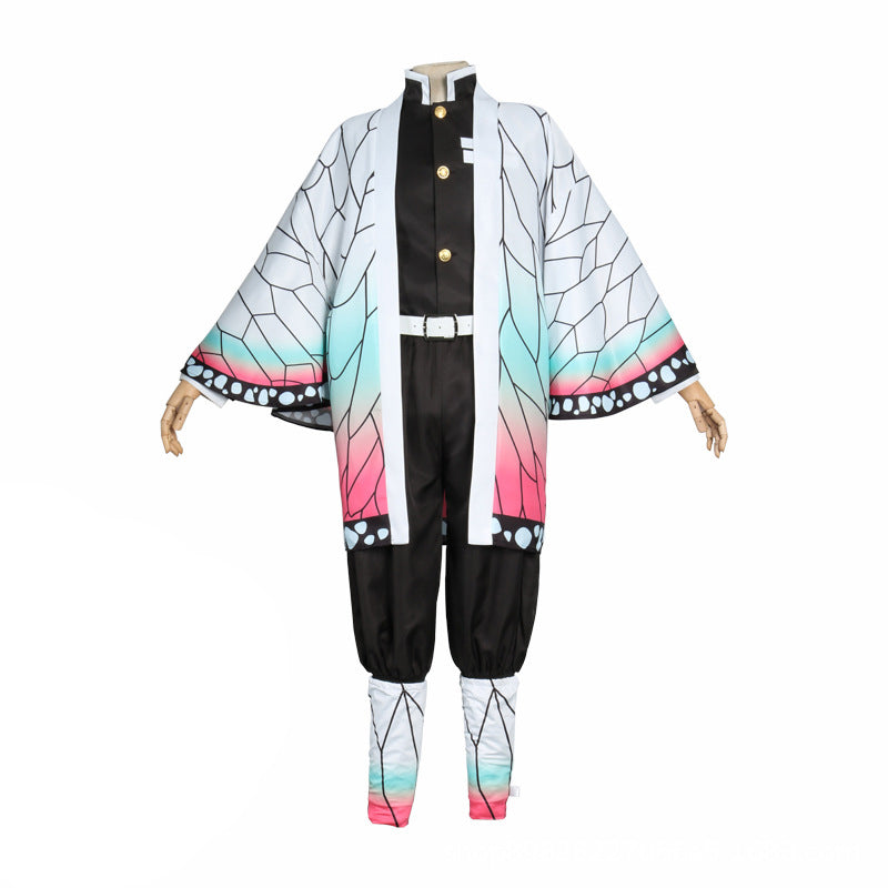 Kids Version Shinobu Kocho Kids Cosplay Costume  Boys Girls Full Set Costume With Wigs and Shoes