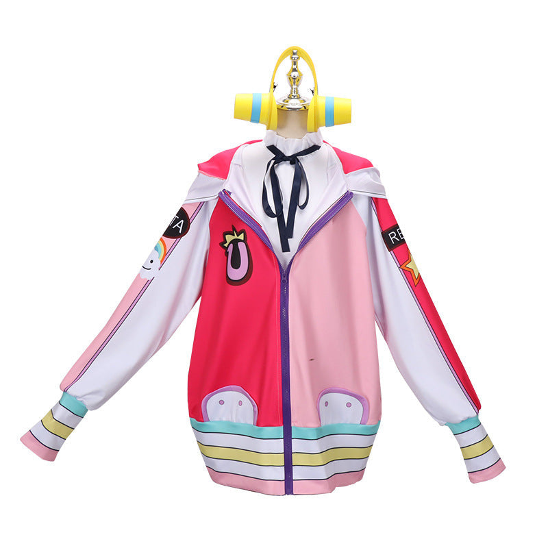 Kids Version Anime One Piece Diva Uta Cosplay Girls Costume Full Set With Headphones