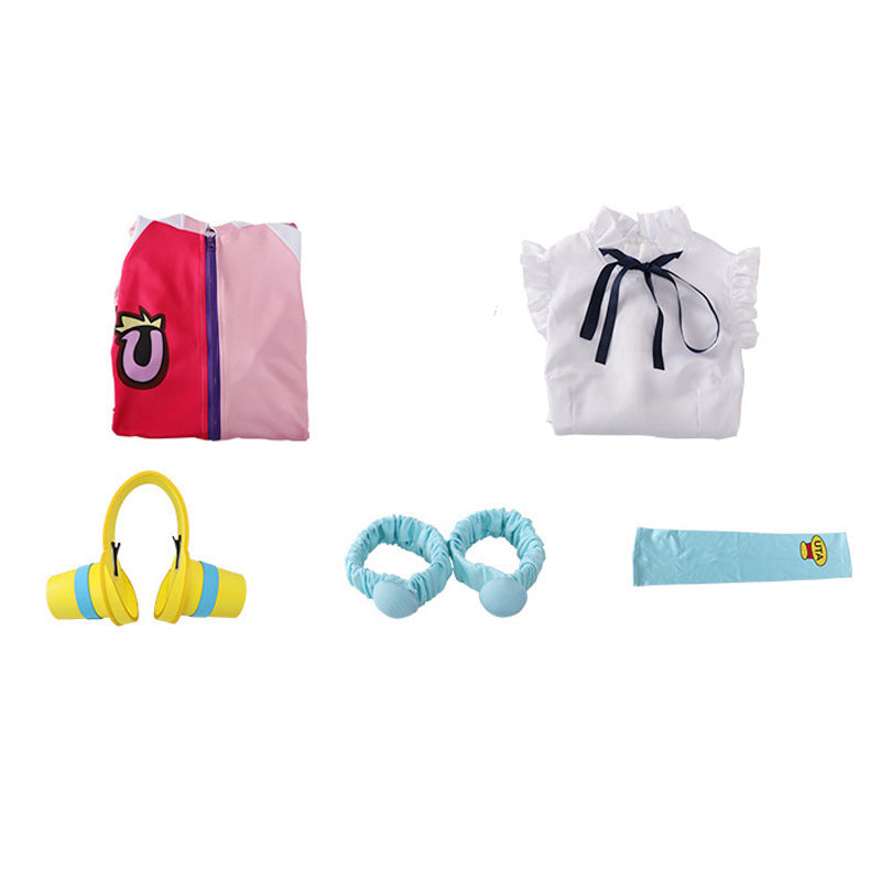 Kids Version Anime One Piece Diva Uta Cosplay Girls Costume Full Set With Headphones