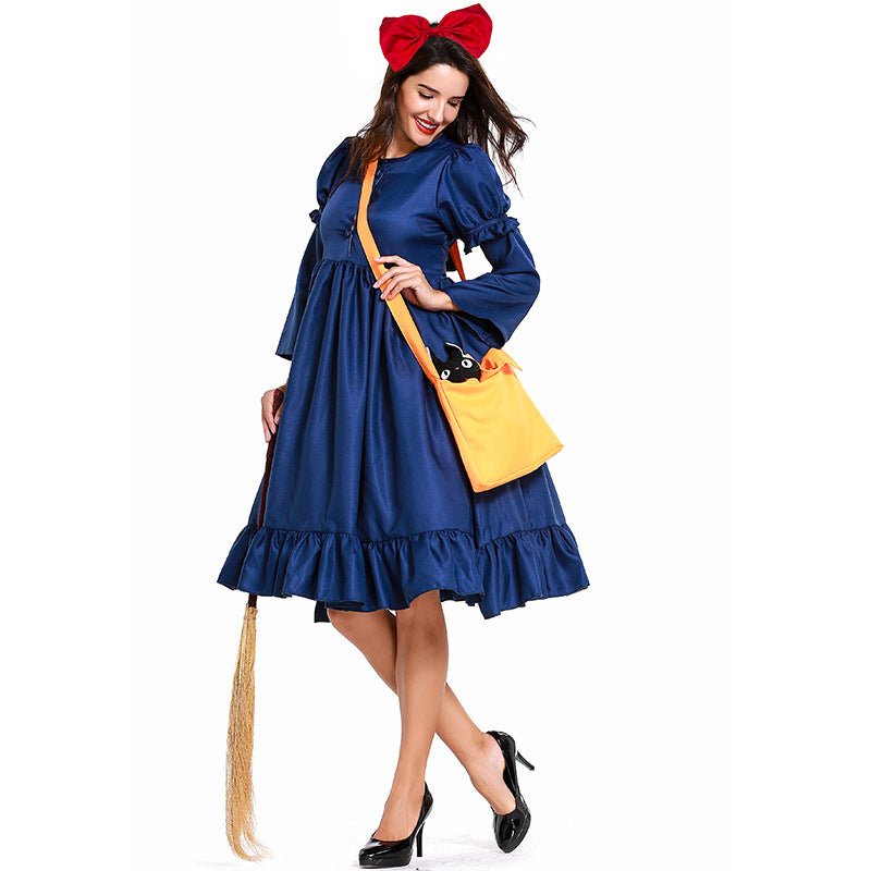 Kids/ Adults Version Kiki's Delivery Service Cosplay Kiki Cosplay Dress Costume Halloween Cosplay Outfit