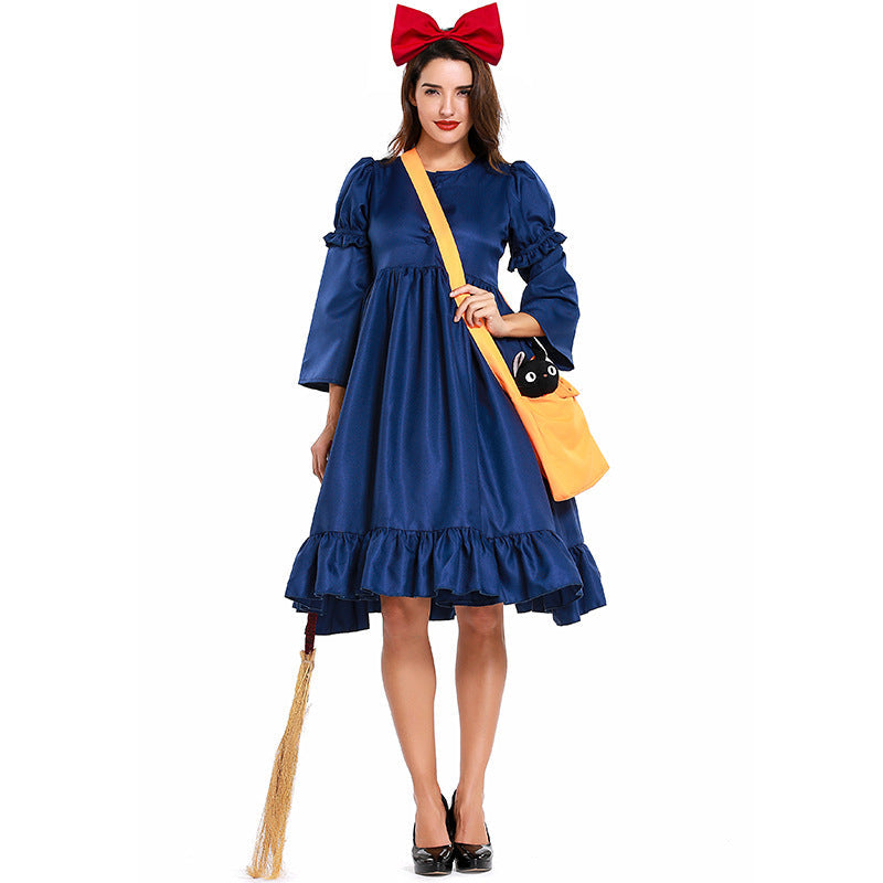 Kids/ Adults Version Kiki's Delivery Service Cosplay Kiki Cosplay Dress Costume Halloween Cosplay Outfit