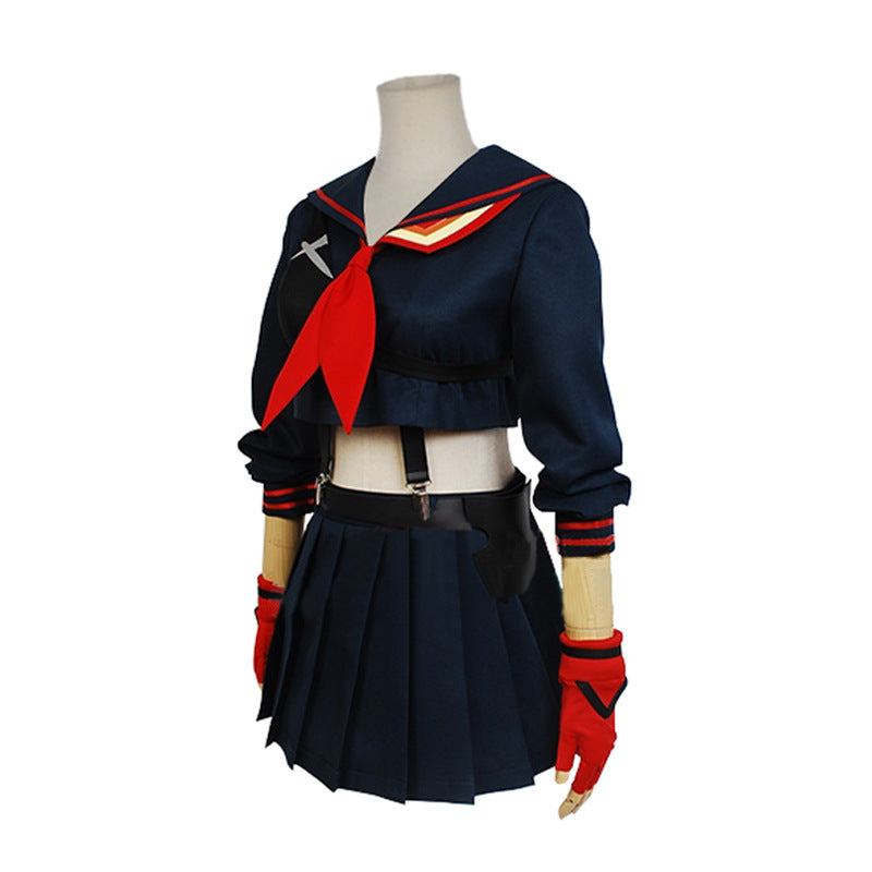 Kill La Kill Cosplay Costume Ryuko Matoi Whole Costume+Wigs+Shoes