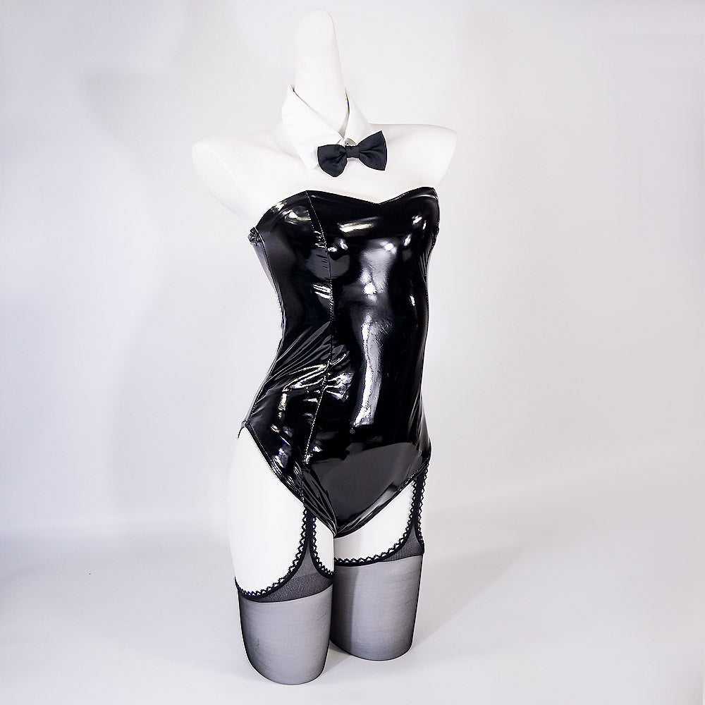 Kitagawa Marin Arisa Izayoi PU Leather Bunny Girl Cosplay Costume Outfit