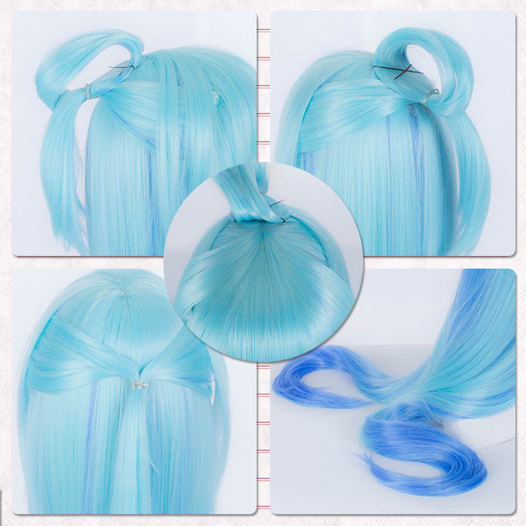 KonoSuba: God's Blessing on this Wonderful World! Aqua Cosplay Blue Wigs