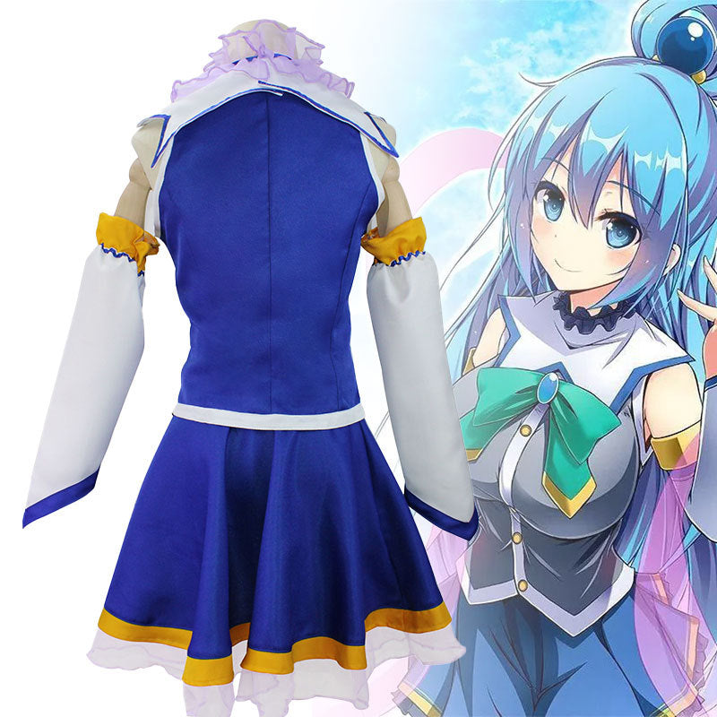 KonoSuba: God's Blessing on this Wonderful World! Aqua Cosplay Costume Halloween Cosplay Dress