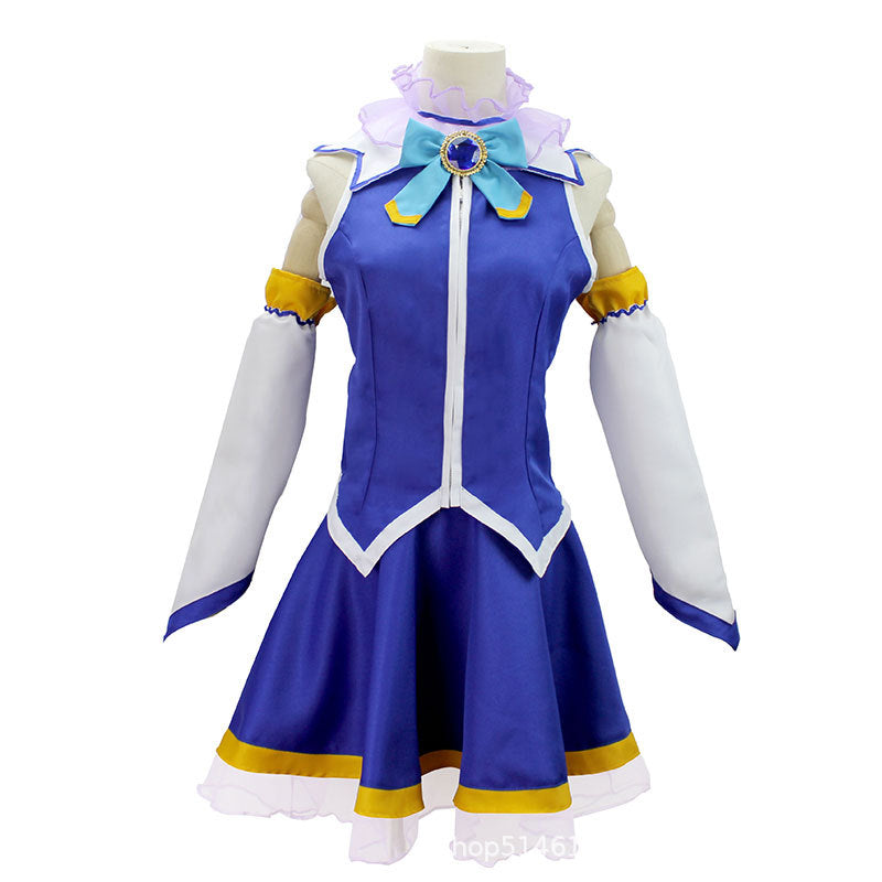 KonoSuba: God's Blessing on this Wonderful World! Aqua Cosplay Costume Halloween Cosplay Dress