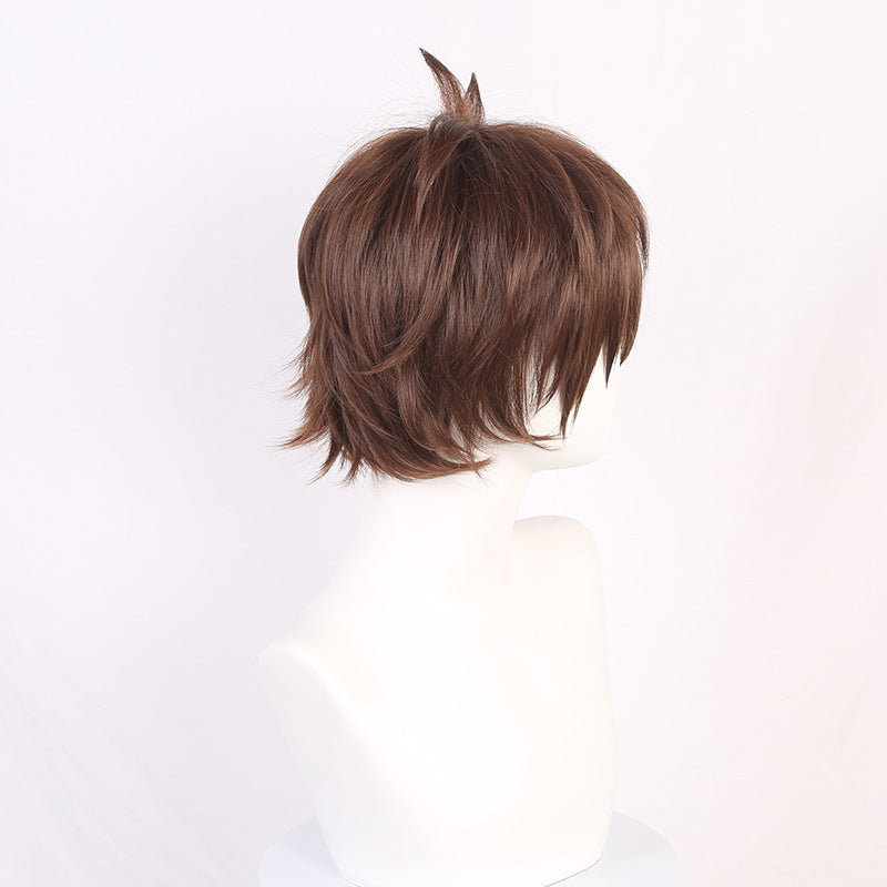 KonoSuba: God's Blessing on this Wonderful World! Satou Kazuma Cosplay Wigs Brown Short Wigs