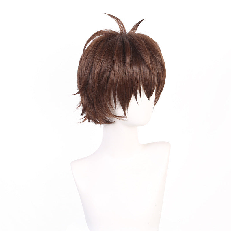 KonoSuba: God's Blessing on this Wonderful World! Satou Kazuma Cosplay Wigs Brown Short Wigs