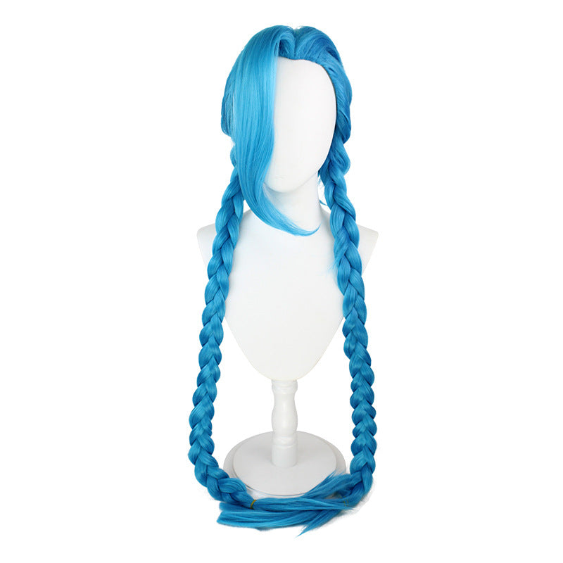 League of Legends Cosplay Arcane Jinx Whole Set Costume With Wigs and Boots Outfit