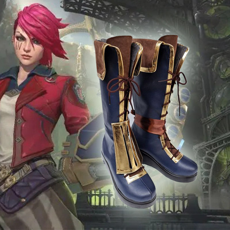 League of Legends Arcane Vi Cosplay Boots Halloween Cosplay Shoes