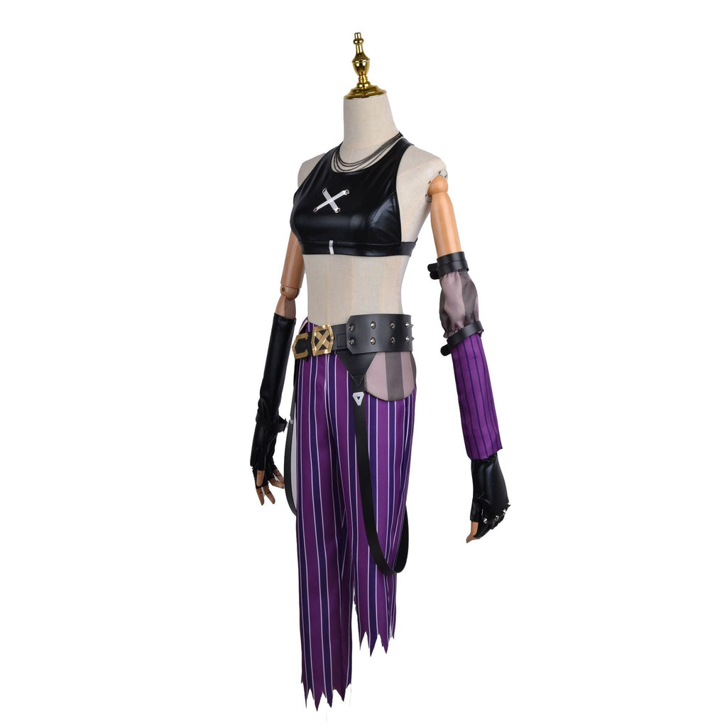 League of Legends Costume LOL Arcane Jinx Costume Full Set With Wigs