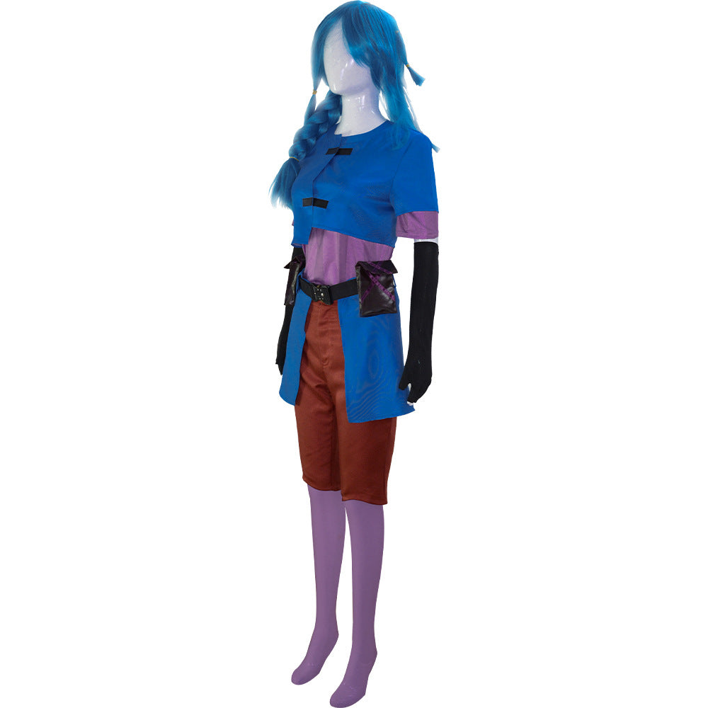 League of Legends LOL Costume Jinx Childhood Costume Halloween Party Costume Outfit