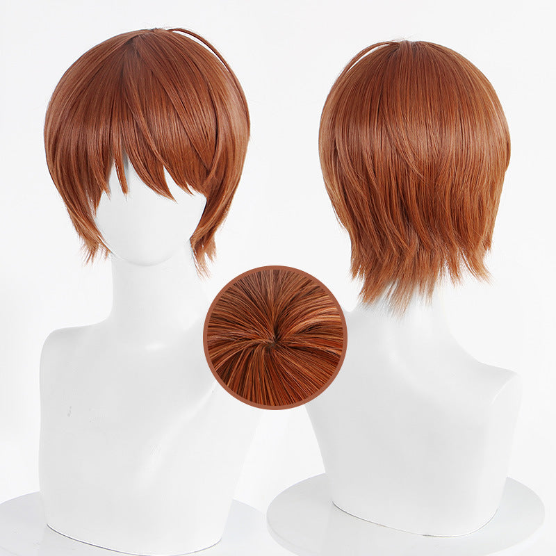 Light Yagami Cosplay Wigs Brown Short Wigs