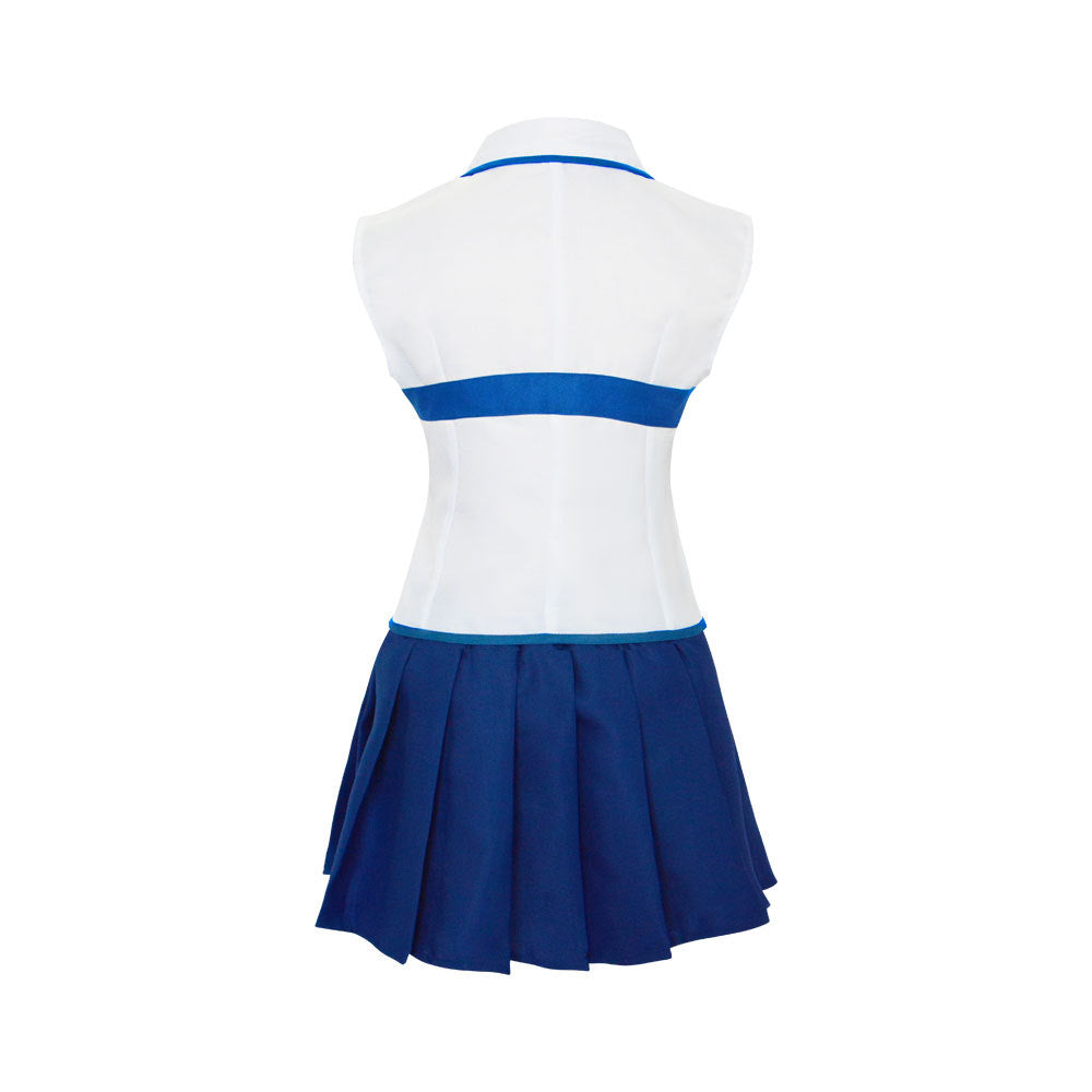Lucy Heartfilia Blue Skirt Uniform Costume Halloween Cosplay Outfit