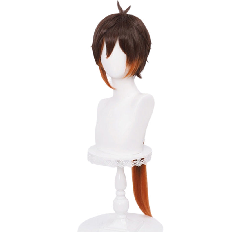 Genshin Impact Zhongli Cosplay Wigs Halloween Cosplay Accessories