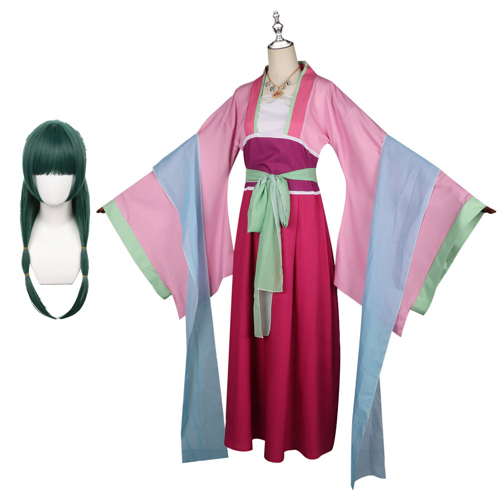 Maomao Costume Pink Kimono Dress The Apothecary Diaries Halloween Carnival Cosplay Outfit