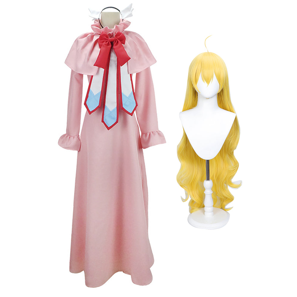 Mavis Vermilion Pink Dress Cosplay Costume Outfit Halloween Carnival Costume