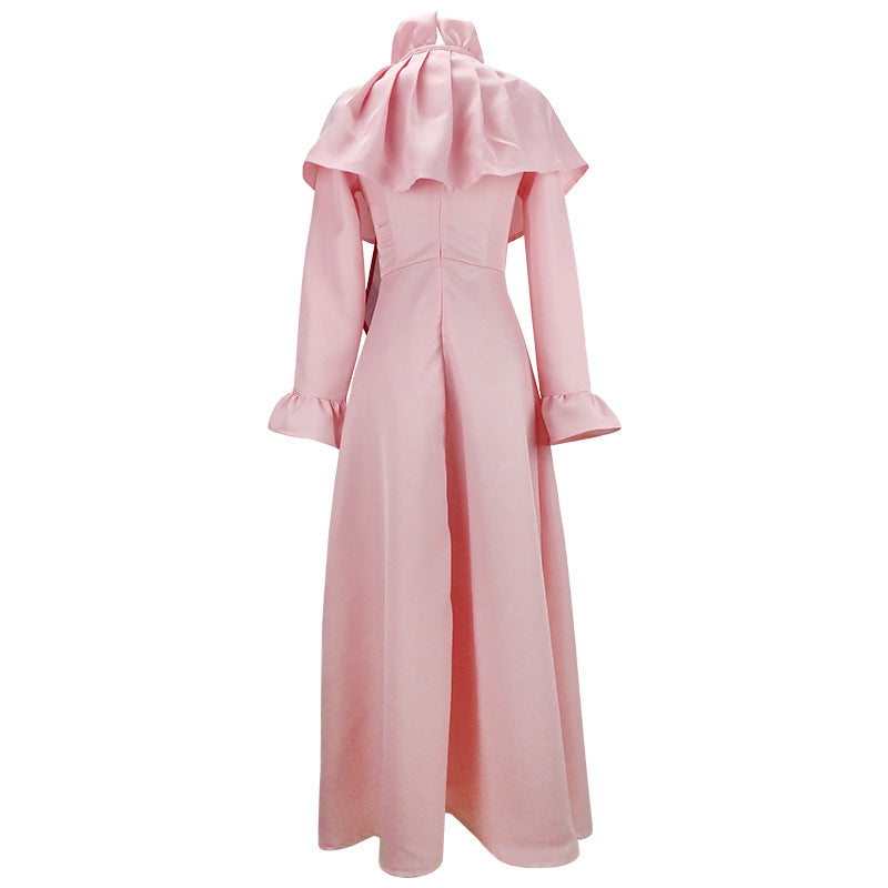 Mavis Vermilion Pink Dress Cosplay Costume Outfit Halloween Carnival Costume