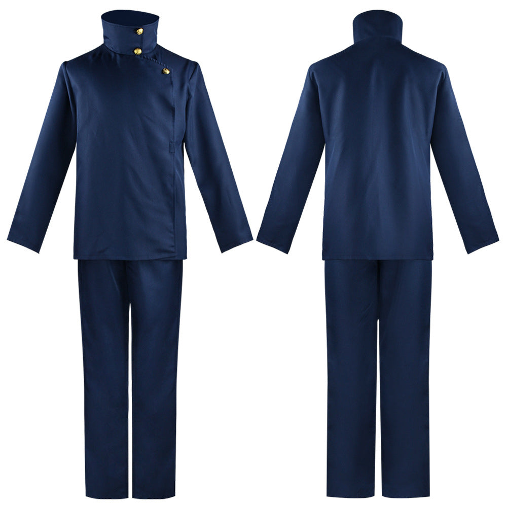 Toge Inumaki Student Uniform Costume+Wigs+Boots Whole Set Halloween Cosplay Outfit