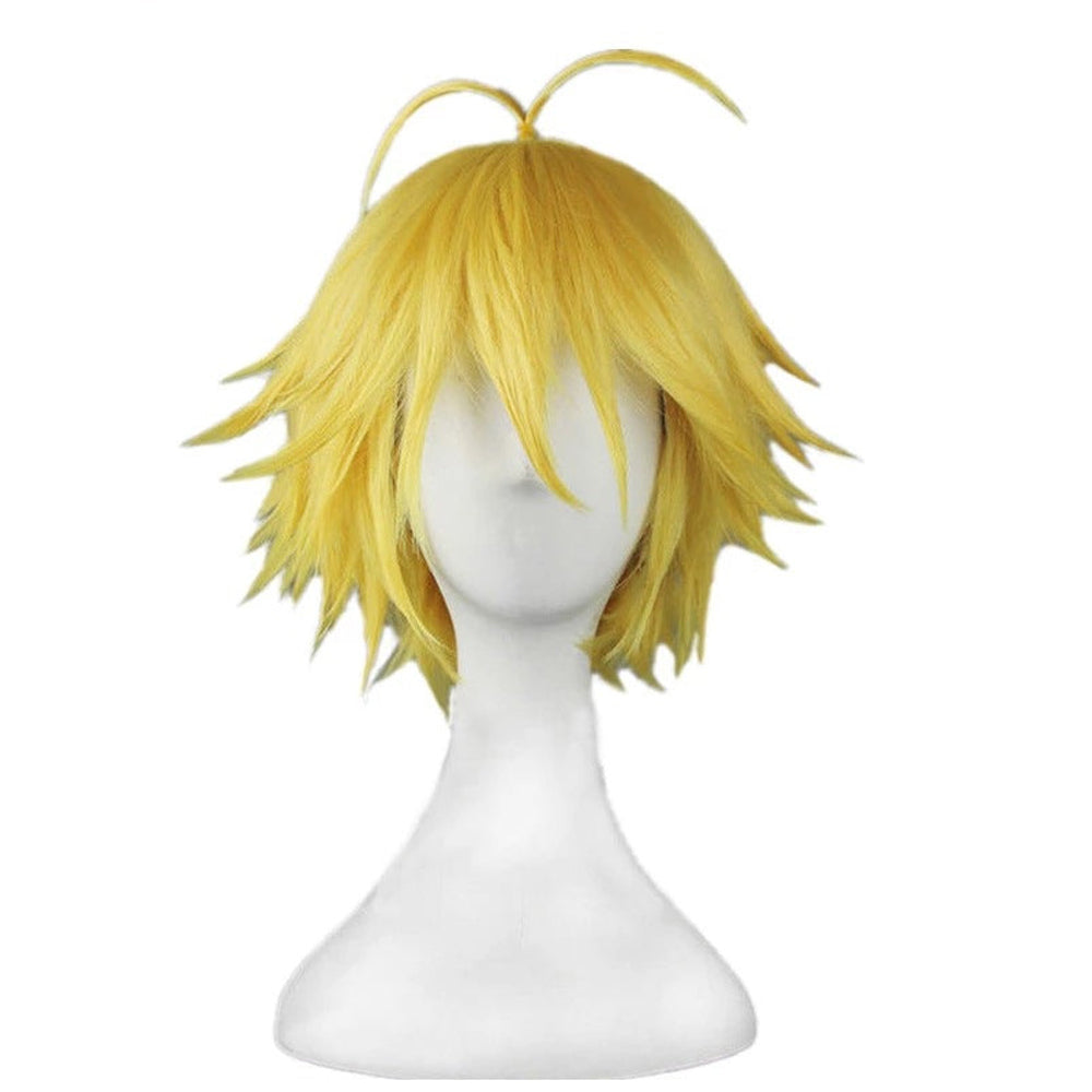 Meliodas Full Set Uniform Costume+Wigs+Shoes+Bag Props Unisex Halloween Costume Outfit Set