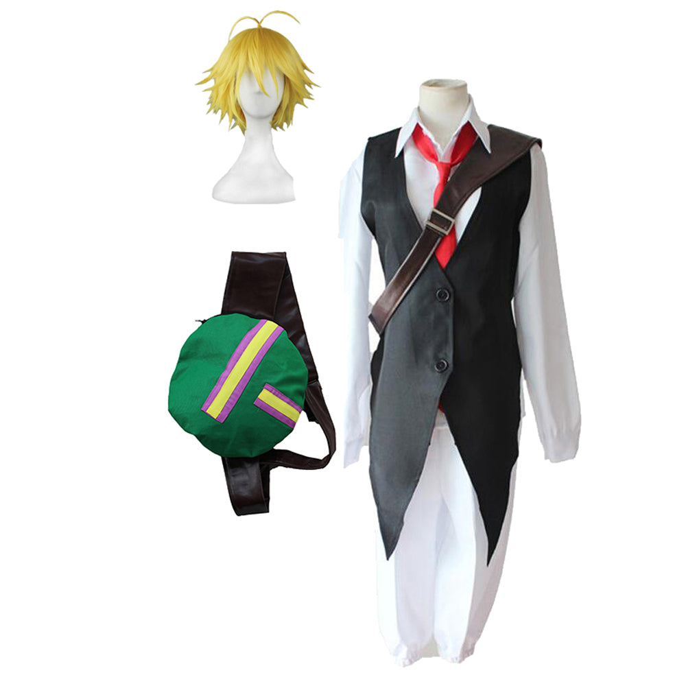 Meliodas Uniform Cosplay Costume Full Set With Bag Halloween Cosplay Outfit Set
