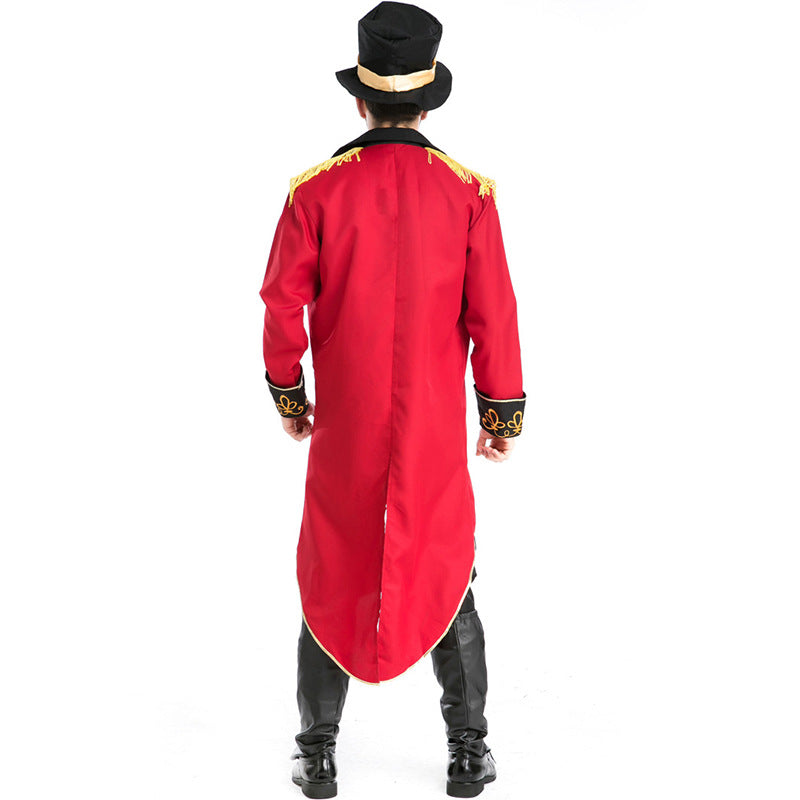 Men British Count Tailcoat Magician Costume For Halloween Party Performance