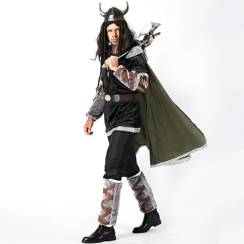 Men Bull Demon King Warrior Cosplay Costume For Halloween Party Performance