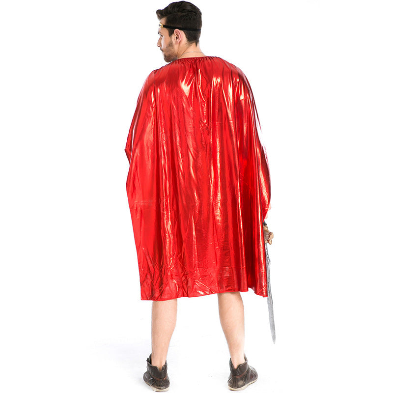 Men Roman Warrior Gladiator Warrior 300 Cosplay Costume For Halloween Party Performance