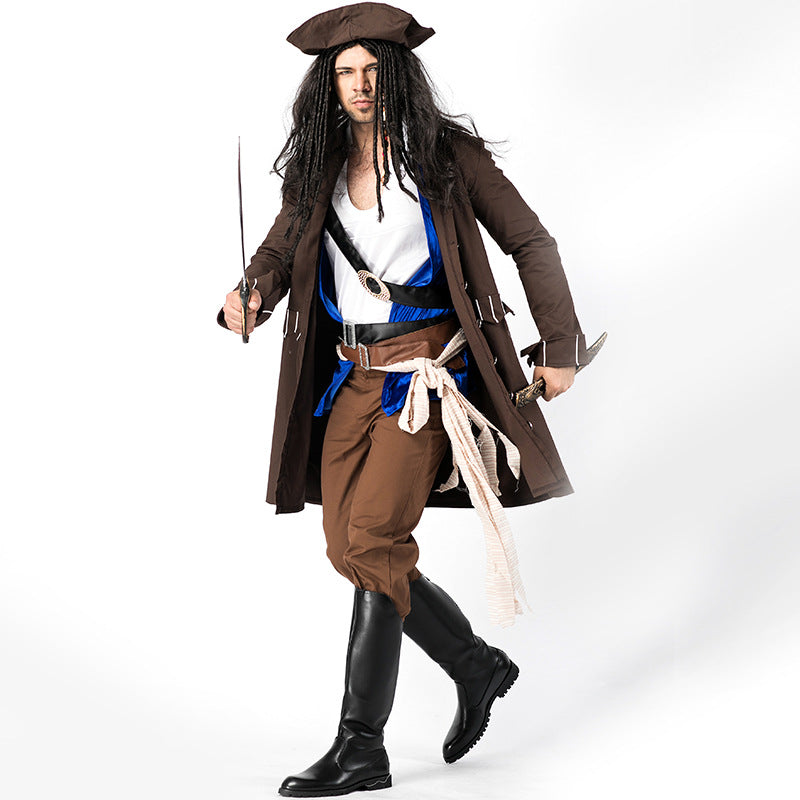 Men's Deluxe Pirate Cosplay Costume Halloween/Stage Performance/Party
