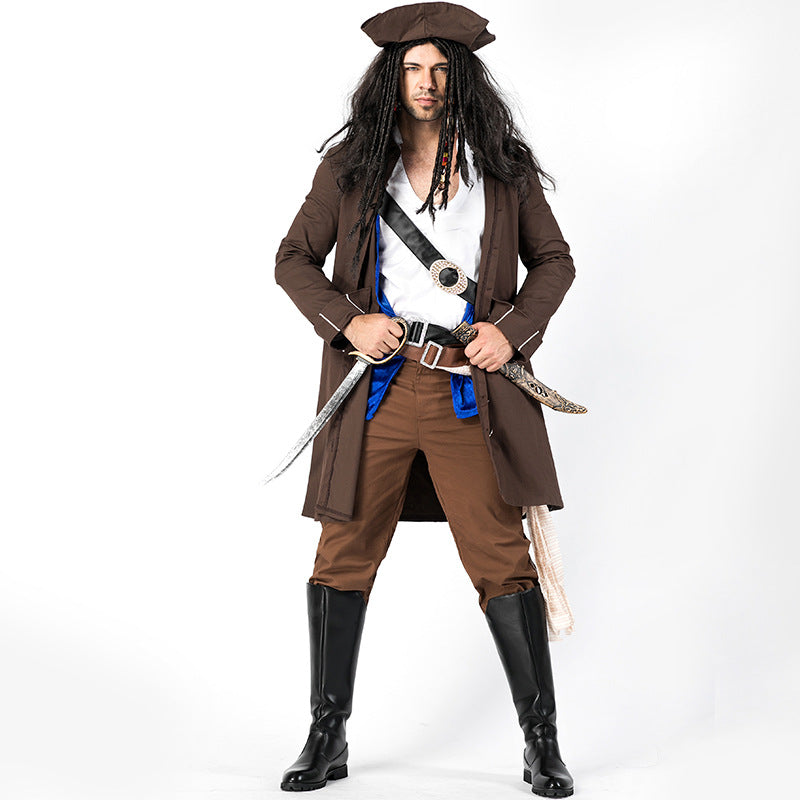 Men's Deluxe Pirate Cosplay Costume Halloween/Stage Performance/Party