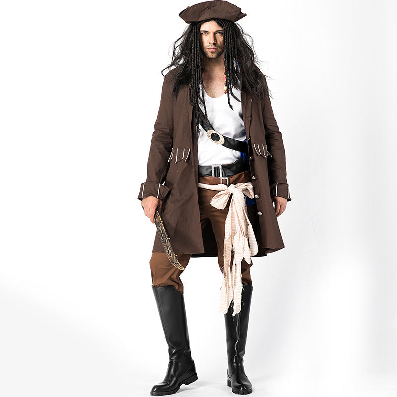 Men's Deluxe Pirate Cosplay Costume Halloween/Stage Performance/Party