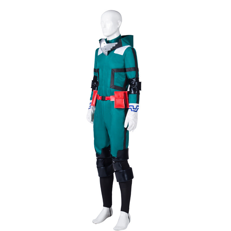 Midoriya Izuku Deku Fighting Costume Female Ver. Full Set Izuku's Costume Beta Costume & Shoes & Wigs Set