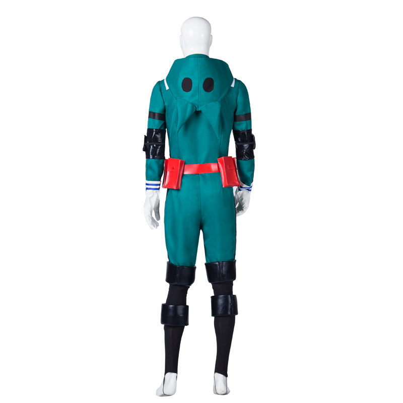 Midoriya Izuku Deku Fighting Costume Full Set With Wigs and Shoes Halloween Izuku's Costume Beta Cosplay Set