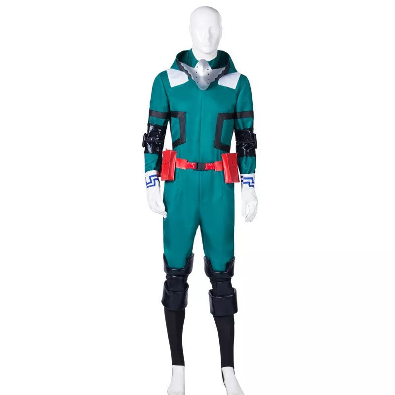 Midoriya Izuku Deku Fighting Suit Cosplay Costume With Wigs Set Halloween Izuku's Costume Beta