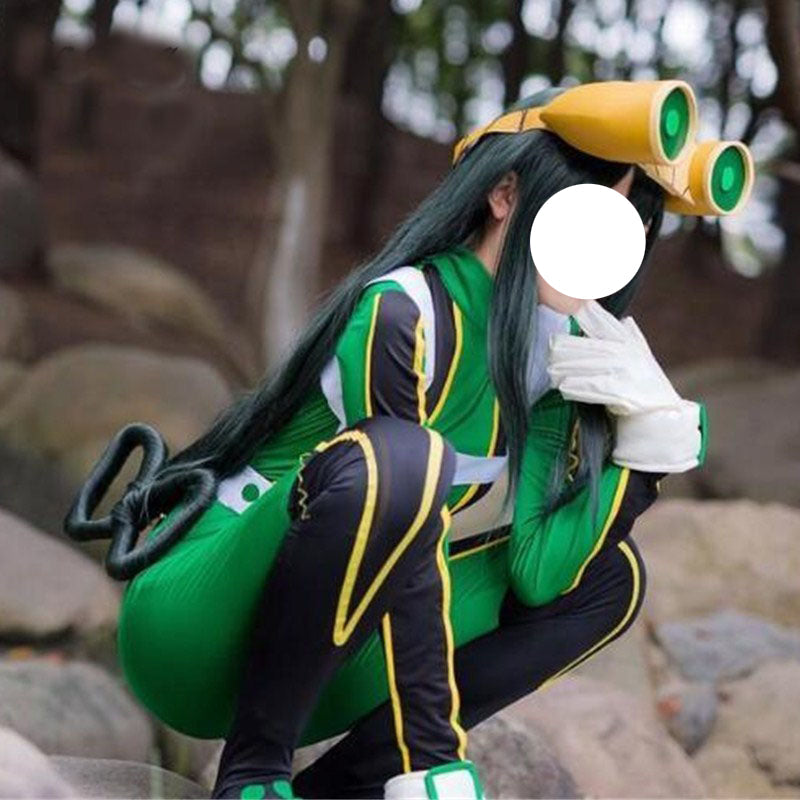 Tsuyu Asui Hero Costume Deluxe Version Froppy Fighting Suit Cosplay Costume Zentai