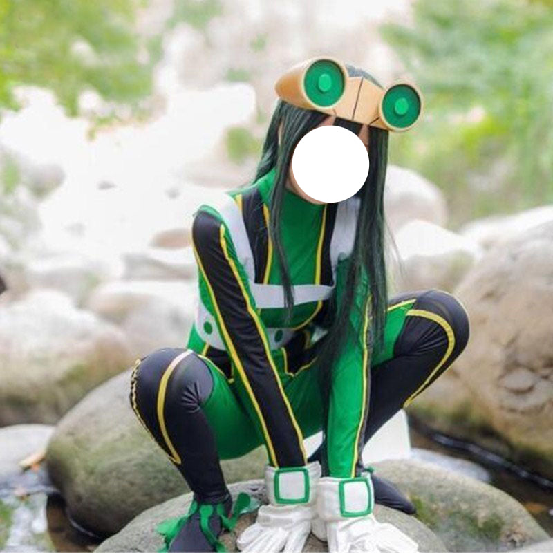 Tsuyu Asui Hero Costume Deluxe Version Froppy Fighting Suit Cosplay Costume Zentai