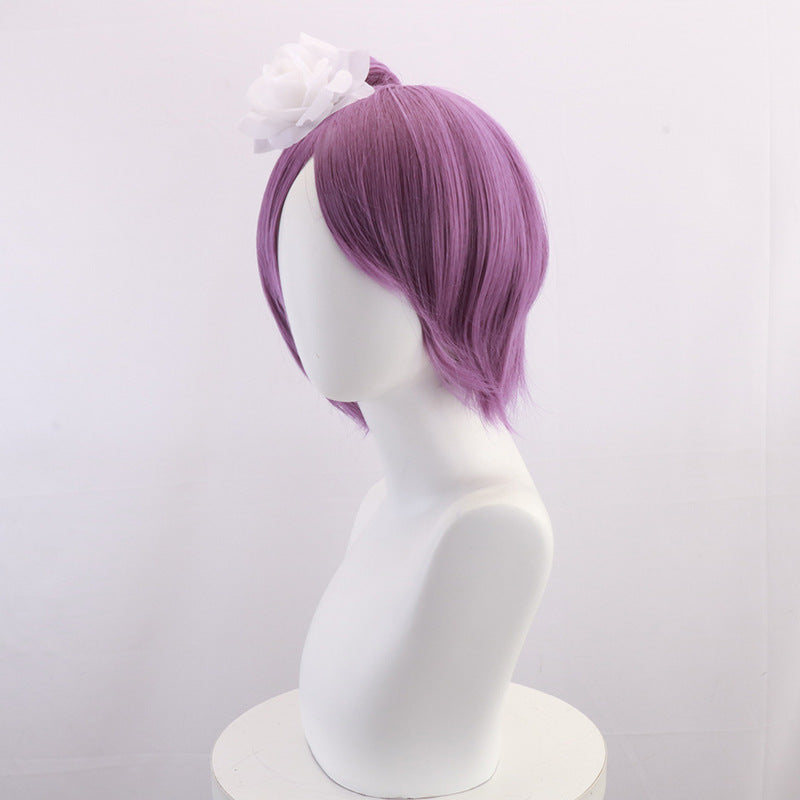 Anime Cosplay Konan Cosplay Wigs With White Flower