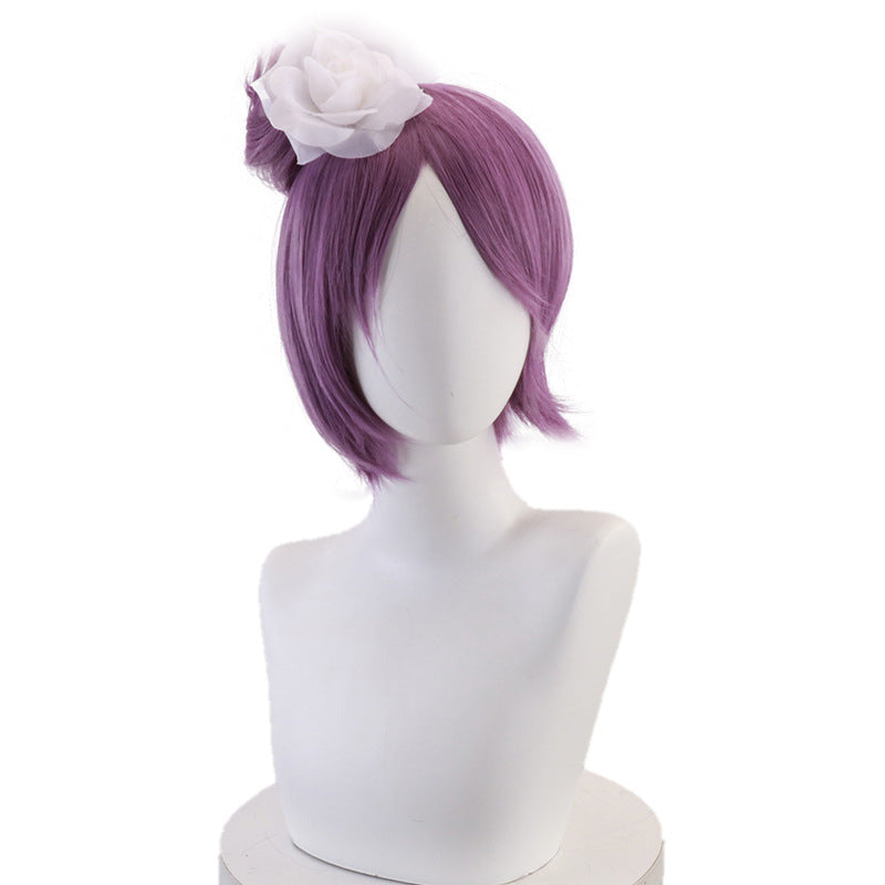 Anime Cosplay Konan Cosplay Wigs With White Flower