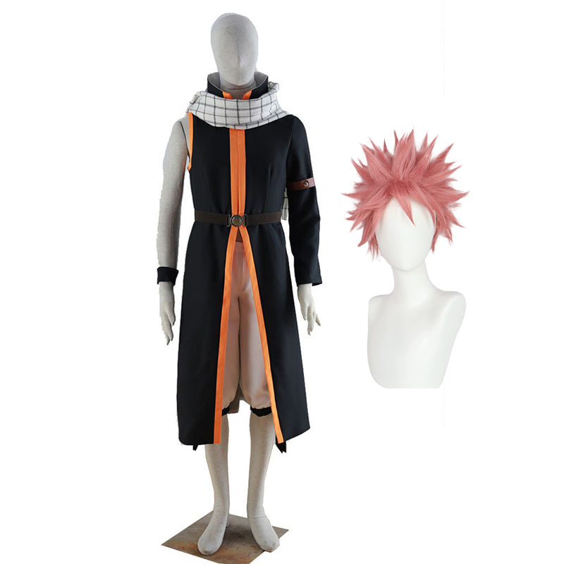 Natsu Dragneel Kids Adults Cosplay Costume With Scarf Halloween Costume Set Deluxe Version