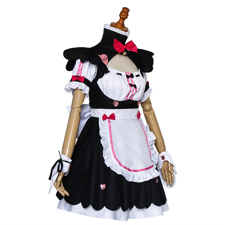 Nekopara Chocola Vanilla Cosplay Costume Maid Dress Lolita Girls Women Costume